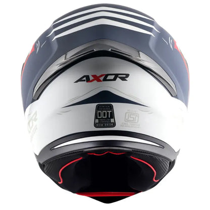 AXOR Hunter Shark Dull Blue White Full Face Helmet