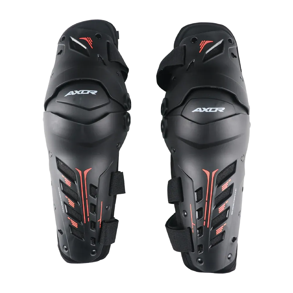 Axor Impact x Knee Guard Black Red Knee-guards Riding Gears