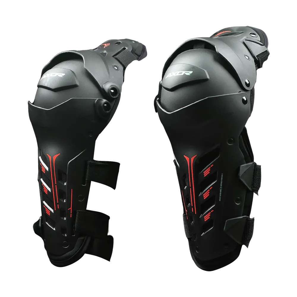 Axor Impact x Knee Guard Black Red Knee-guards Riding Gears