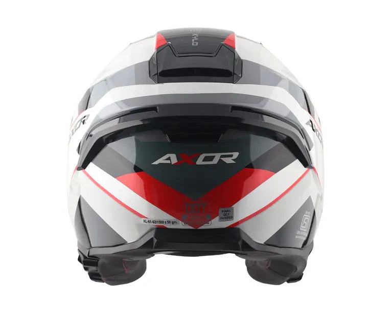 Axor Kylo Bean White Red Half Face Helmet