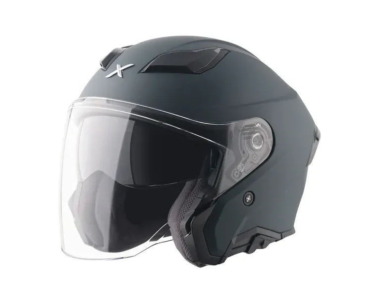 Axor Kylo Solid Dull Black Half Face Helmet