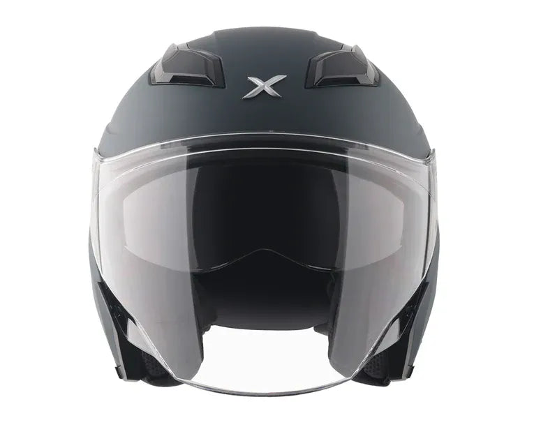 Axor Kylo Solid Dull Black Half Face Helmet