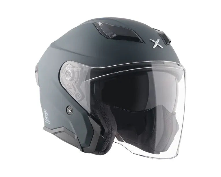 Axor Kylo Solid Dull Black Half Face Helmet