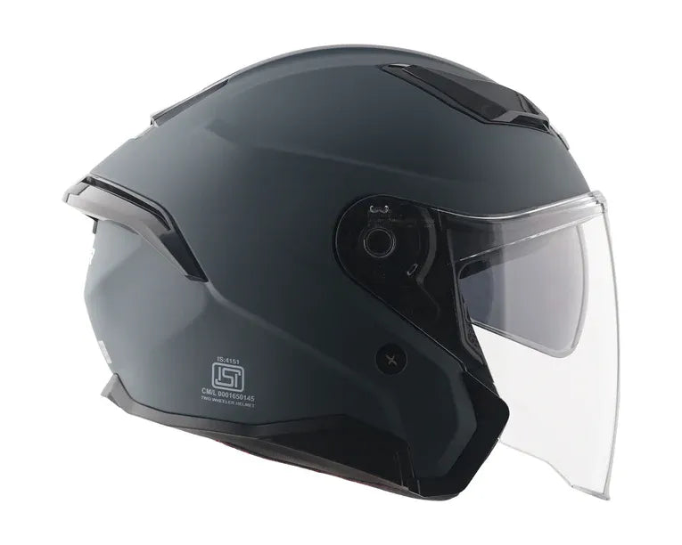 Axor Kylo Solid Dull Black Half Face Helmet