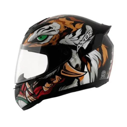 AXOR Rage Tiger Black Red Full Face Helmet