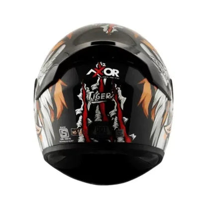 AXOR Rage Tiger Black Red Full Face Helmet