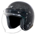 AXOR Retro Jet Forgrd Carbon Forged Carbpn Half Face Helmet