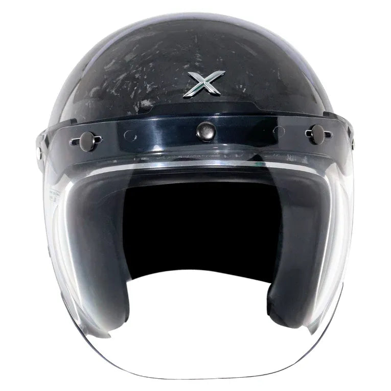 AXOR Retro Jet Forgrd Carbon Forged Carbpn Half Face Helmet
