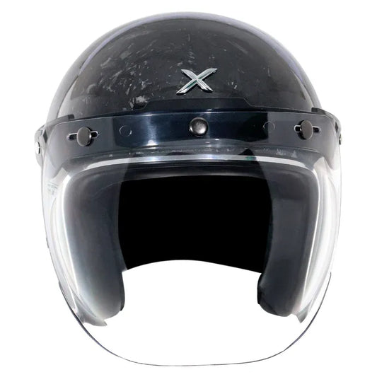 AXOR Retro Jet Forgrd Carbon Forged Carbpn Half Face Helmet