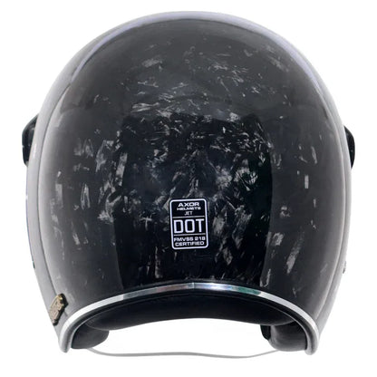 AXOR Retro Jet Forgrd Carbon Forged Carbpn Half Face Helmet