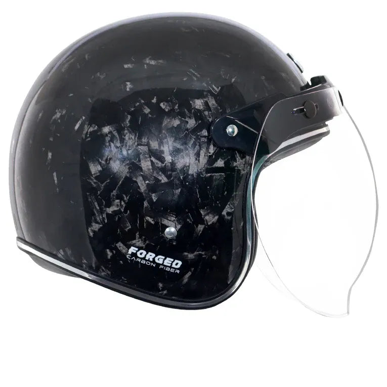 AXOR Retro Jet Forgrd Carbon Forged Carbpn Half Face Helmet