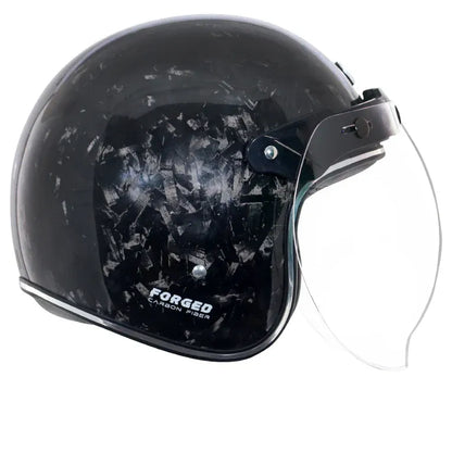 AXOR Retro Jet Forgrd Carbon Forged Carbpn Half Face Helmet