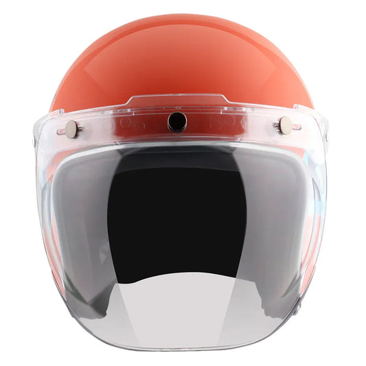 AXOR Retro Jet Sportz C13 Orange Blue Half Face Helmet