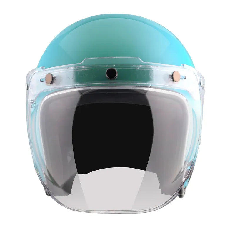 Axor Retro Jet Sportz S13 Blue Black Half Face Helmet