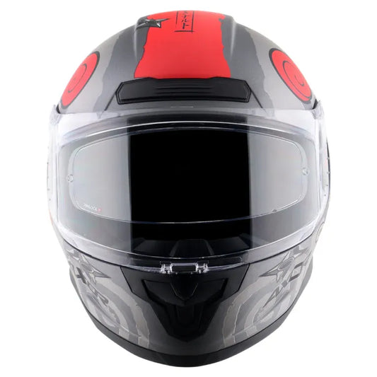 AXOR Saber Naruto Black Orange Full Face Helmet