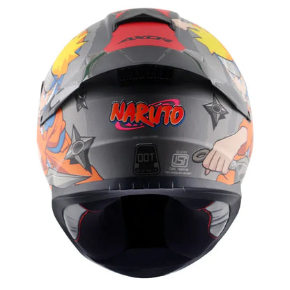 AXOR Saber Naruto Black Orange Full Face Helmet