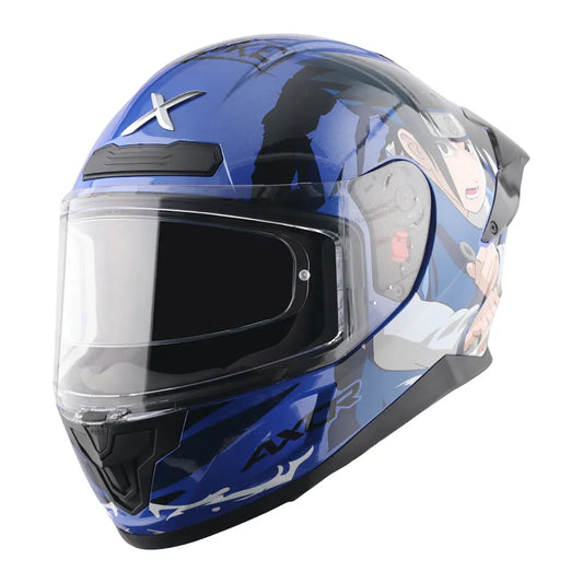 AXOR Saber Sasuke Blue Black Full Face Helmet