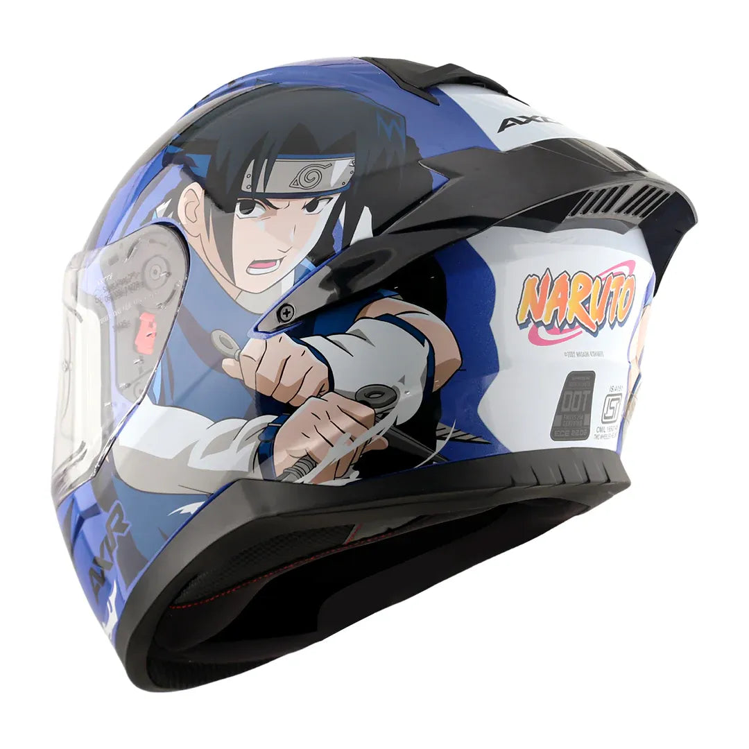 AXOR Saber Sasuke Blue Black Full Face Helmet