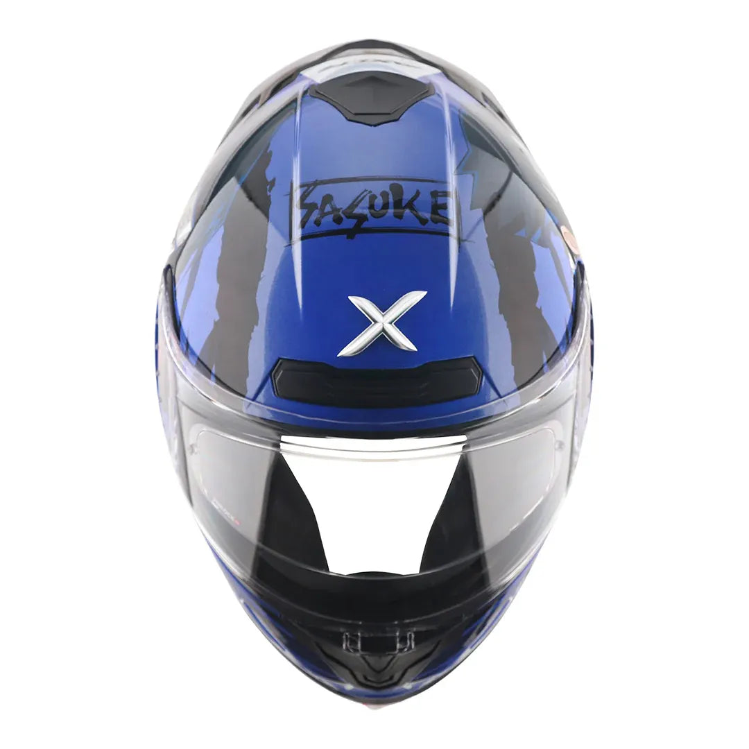 AXOR Saber Sasuke Blue Black Full Face Helmet