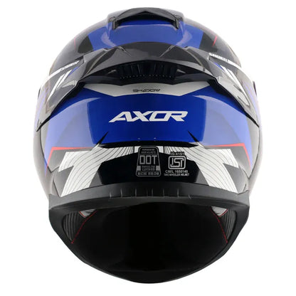 AXOR Saber Shadow Black M Blue Full Face Helmet