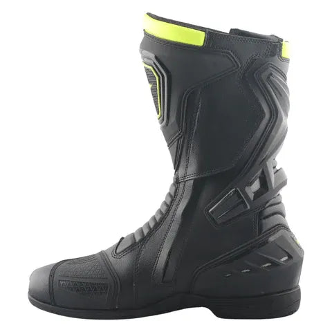 Axor Slip Stream Pro 10 Black Neon Green Riding Gears Boots