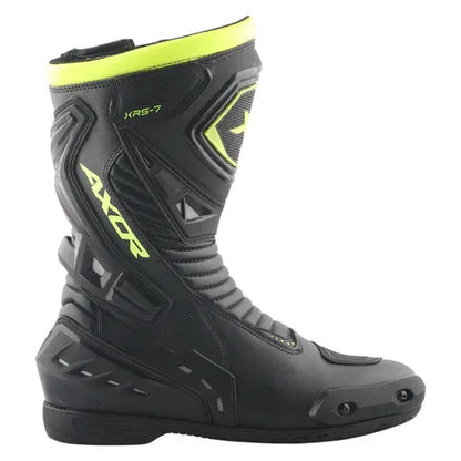 Axor Slip Stream Pro 8 Black Neon Green Riding Gears Boots