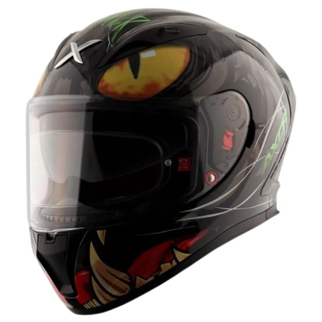 AXOR Street Panther Black Grey Full Face Helmet