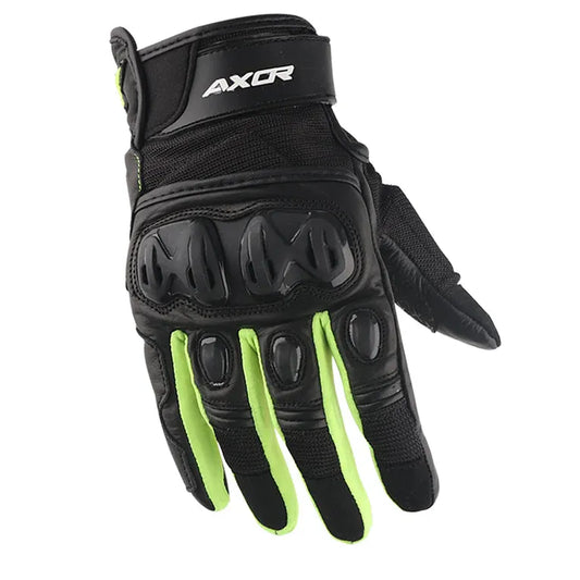 Axor Viper Black Neon Green Gloves Riding Gears