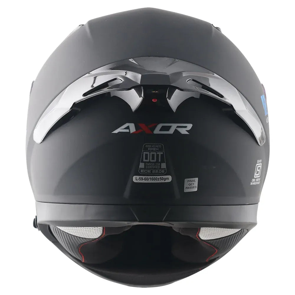 Axor X Altor Apex Smart Dull Black Full Face Helmet