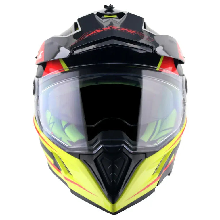 Axor X Cross Flagstaff Neon Yellow Black Off Road Helmet
