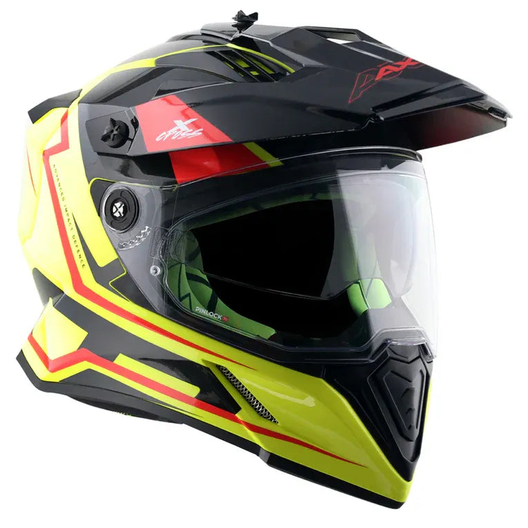 Axor X Cross Flagstaff Neon Yellow Black Off Road Helmet