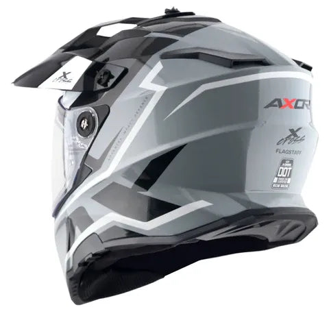 AXOR X Cross Nardo Grey Black Off Road Helmet