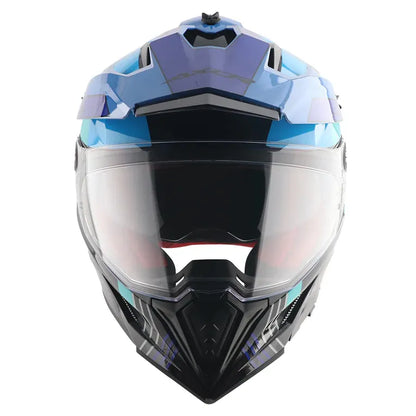 Axor Xcross Gambling Black Blue Off Road Helmet