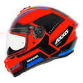 AXXIS 112C Draken Sonar C5 Gloss Flr Red Full Face Helmet