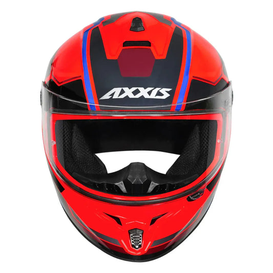 AXXIS 112C Draken Sonar C5 Gloss Flr Red Full Face Helmet