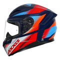 AXXIS 117D Seg Dot Crox C7 Gloss Blue Full Face Helmet