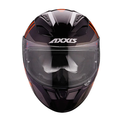 AXXIS 117D Seg Dot Leders C4 Gloss Fluo Orange Full Face Helmet
