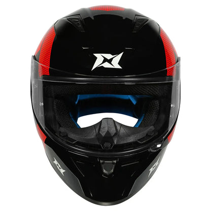 AXXIS 117D Seg Dot Squame A5 Red Full Face Helmet