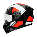 AXXIS 117D Seg Dot Switch B14 Gloss Fluo Orange Full Face Helmet