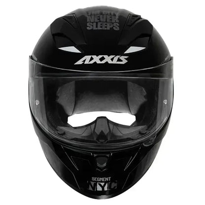 AXXIS 117D Segment Dot Nyc B0 Black Grey Full Face Helmet