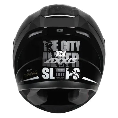 AXXIS 117D Segment Dot Nyc B0 Black Grey Full Face Helmet
