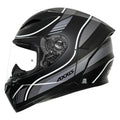 AXXIS 117D Segment Dot Neyva B2 Matt Gray Full Face Helmet