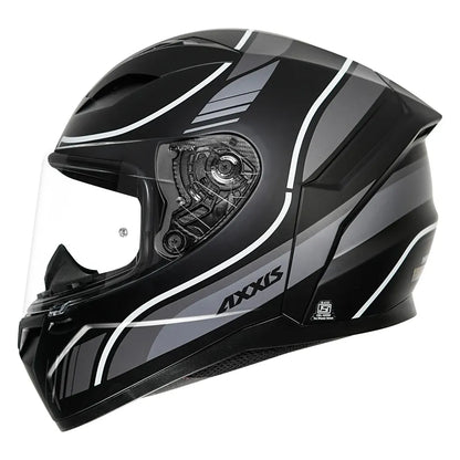 AXXIS 117D Segment Dot Neyva B2 Matt Gray Full Face Helmet