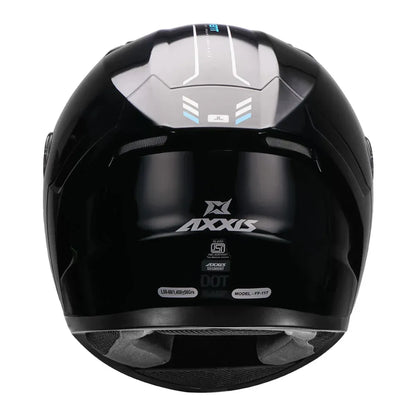 AXXIS 177D Seg Dot Solid A1 Gloss Black Full Face Helmet