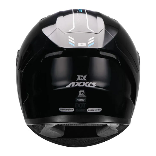 AXXIS 177D Seg Dot Solid A1 Gloss Black Full Face Helmet