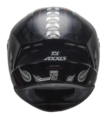 AXXIS Draken Desolaton B1 Teeth Black Red Full Face Helmet