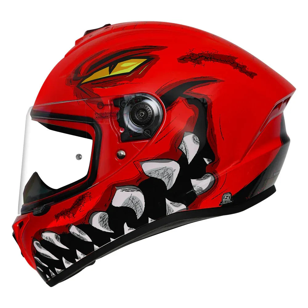 AXXIS Draken Forza A5 Gloss Red Full Face Helmet