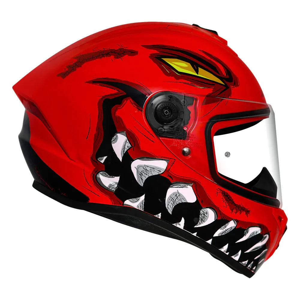 AXXIS Draken Forza A5 Gloss Red Full Face Helmet