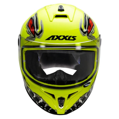 AXXIS Draken Forza C3 Gloss Fluo Yellow Full Face Helmet