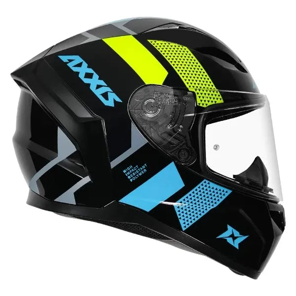 AXXIS F117B Segment Squame E7 Fluor Gloss Full Face Helmet